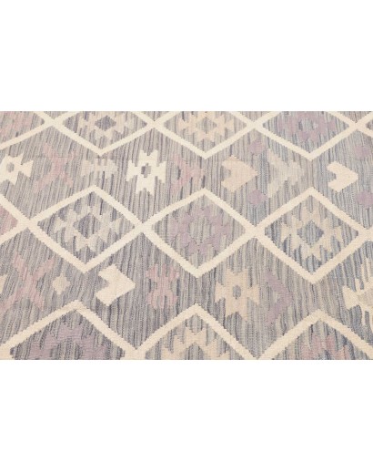 Tappeto Kilim Afghanistan beige bianco 127x173