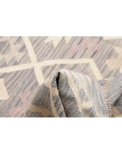 Tappeto Kilim Afghanistan beige bianco 127x173