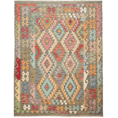 Tappeto Kilim Afghanistan marrone 154x200