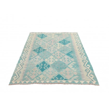 Tappeto Kilim Afghanistan beige blu 125x178