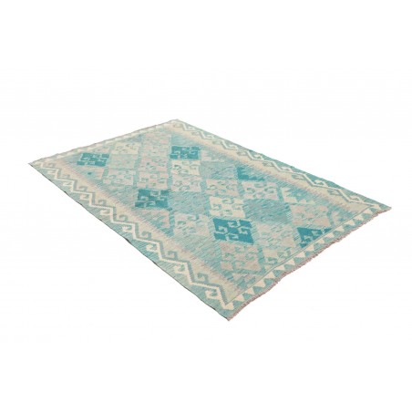 Tappeto Kilim Afghanistan beige blu 125x178