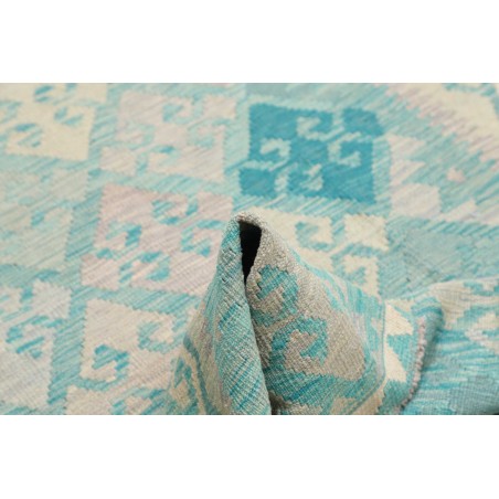 Tappeto Kilim Afghanistan beige blu 125x178