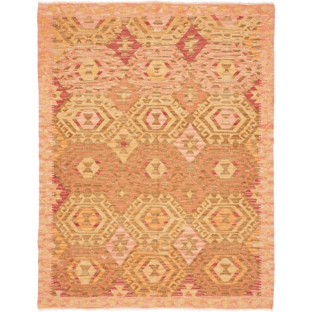 Tappeto Kilim Afghanistan arancione 131x170