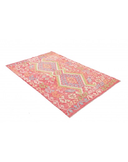 Tappeto Kilim Afghanistan marrone rosso 126x187