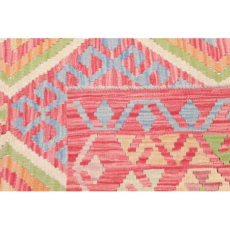 Tappeto Kilim Afghanistan marrone rosso 126x187