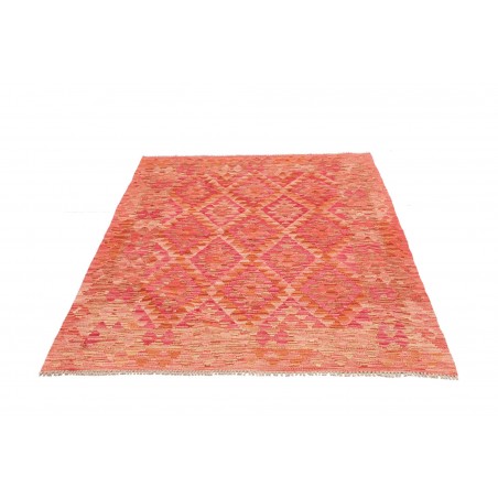 Tappeto Kilim Afghanistan rosso marrone 128x177