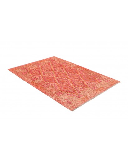 Tappeto Kilim Afghanistan rosso marrone 128x177