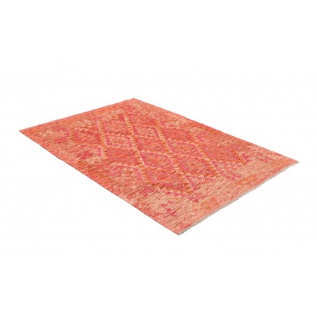 Tappeto Kilim Afghanistan rosso marrone 128x177