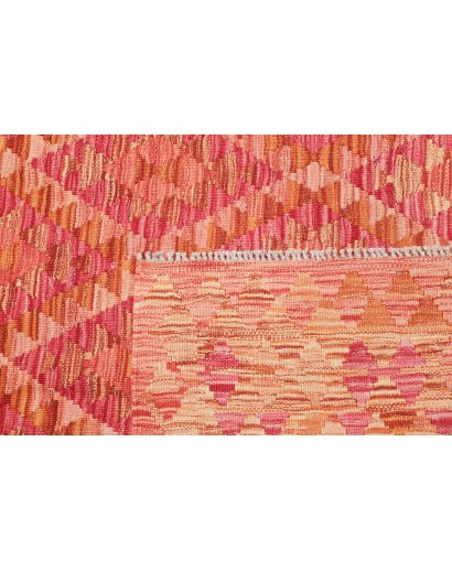 Tappeto Kilim Afghanistan rosso marrone 128x177