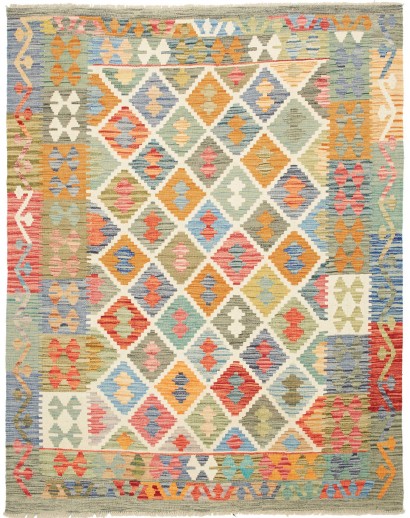 Tappeto Kilim Afghanistan marrone 153x194