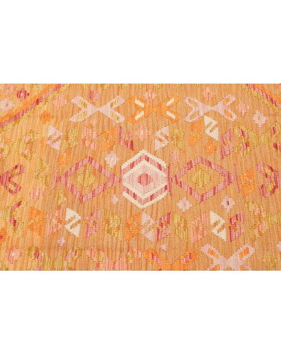 Tappeto Kilim Afghanistan arancione marrone 129x176