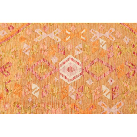 Tappeto Kilim Afghanistan arancione marrone 129x176