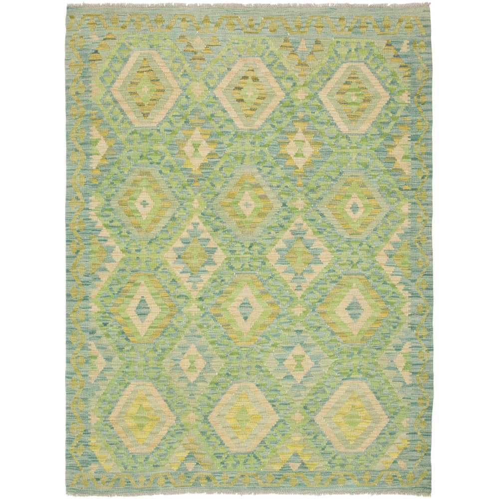 Tappeto Kilim Afghanistan marrone 134x174