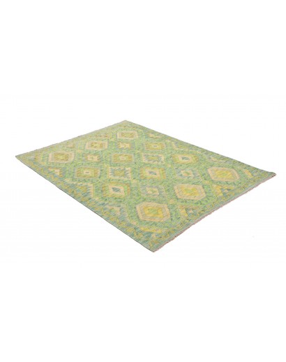 Tappeto Kilim Afghanistan marrone 134x174