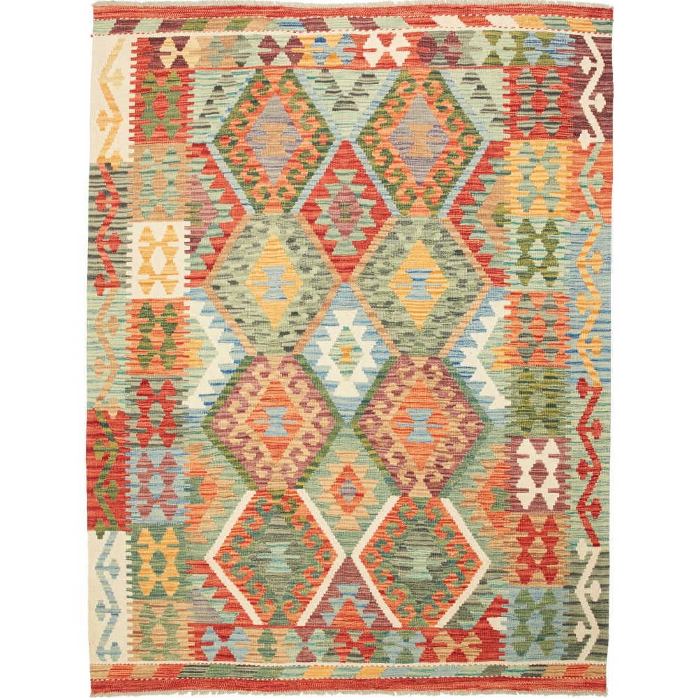 Tappeto Kilim Afghanistan marrone 155x201