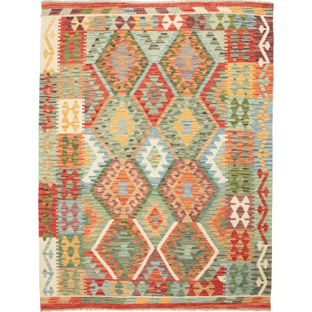Tappeto Kilim Afghanistan marrone 155x201