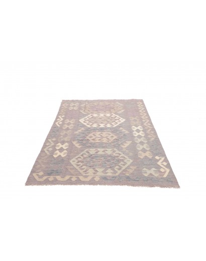 Tappeto Kilim Afghanistan beige azzurro 122x177