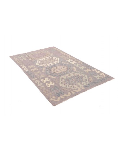 Tappeto Kilim Afghanistan beige azzurro 122x177