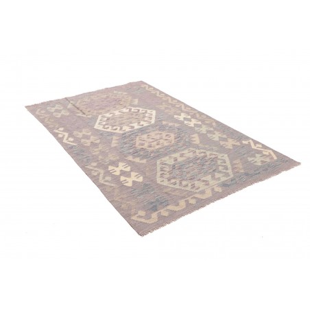 Tappeto Kilim Afghanistan beige azzurro 122x177