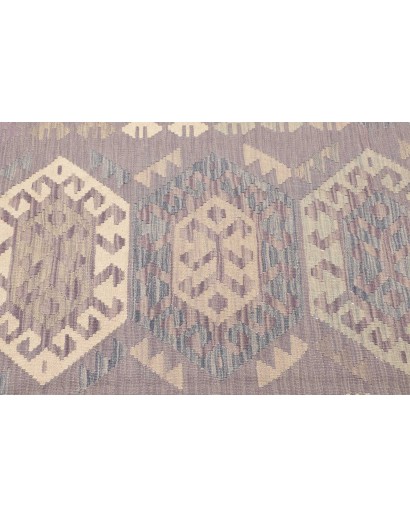 Tappeto Kilim Afghanistan beige azzurro 122x177