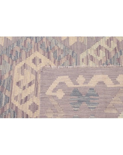 Tappeto Kilim Afghanistan beige azzurro 122x177