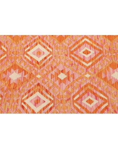 Tappeto Kilim Afghanistan arancione marrone 125x170
