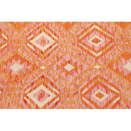 Tappeto Kilim Afghanistan arancione marrone 125x170