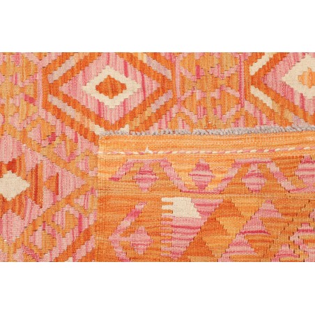 Tappeto Kilim Afghanistan arancione marrone 125x170