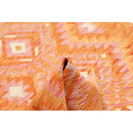 Tappeto Kilim Afghanistan arancione marrone 125x170