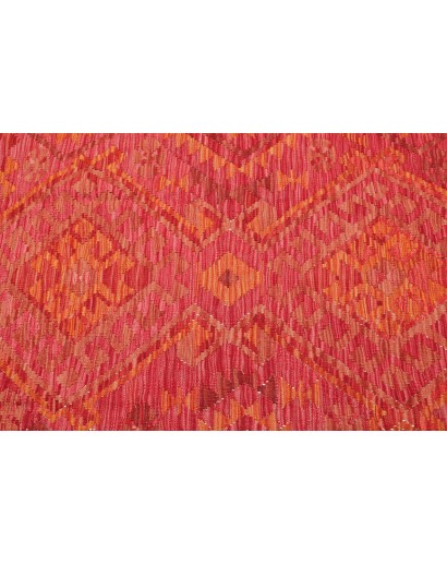 Tappeto Kilim Afghanistan rosso arancione 128x179