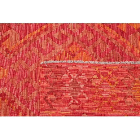 Tappeto Kilim Afghanistan rosso arancione 128x179