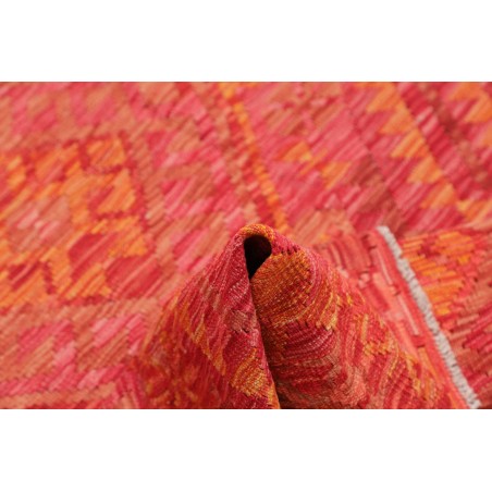 Tappeto Kilim Afghanistan rosso arancione 128x179