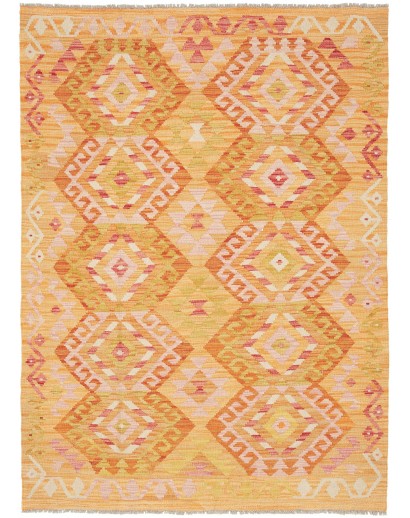 Tappeto Kilim Afghanistan marrone 125x174