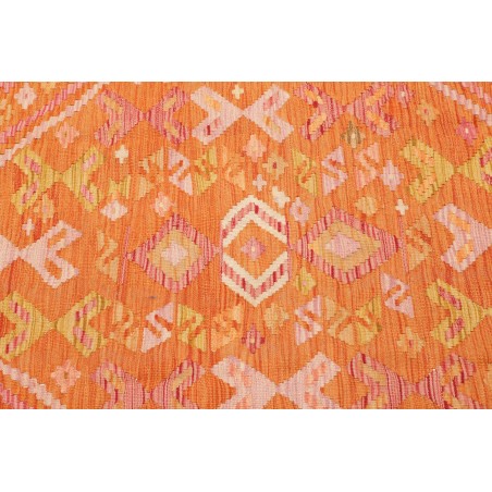Tappeto Kilim Afghanistan arancione marrone 135x181