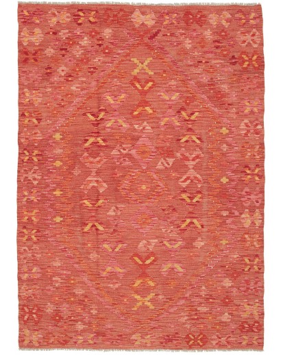 Tappeto Kilim Afghanistan rosso 128x185