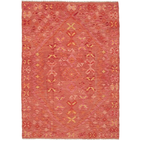 Tappeto Kilim Afghanistan rosso 128x185