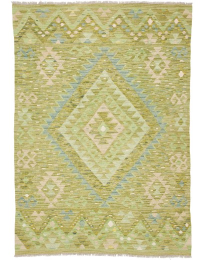 Tappeto Kilim Afghanistan marrone 129x183