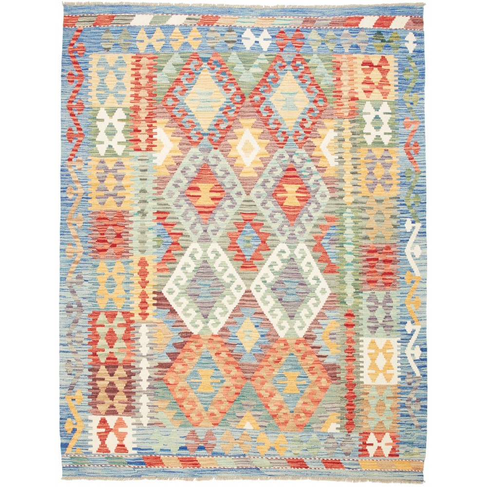 Tappeto Kilim Afghanistan beige marrone 153x196