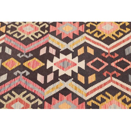 Tappeto Kilim Afghanistan grigio giallo 129x175