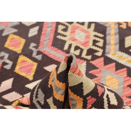 Tappeto Kilim Afghanistan grigio giallo 129x175