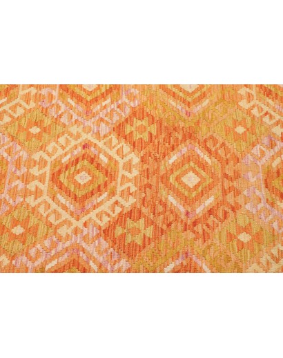 Tappeto Kilim Afghanistan marrone arancione 134x178