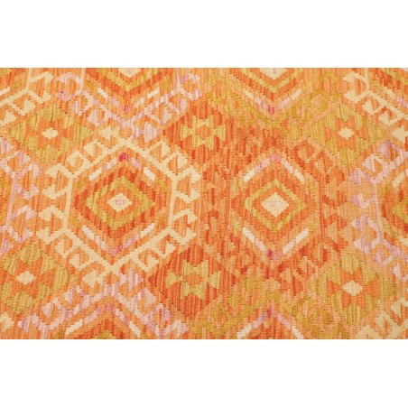 Tappeto Kilim Afghanistan marrone arancione 134x178