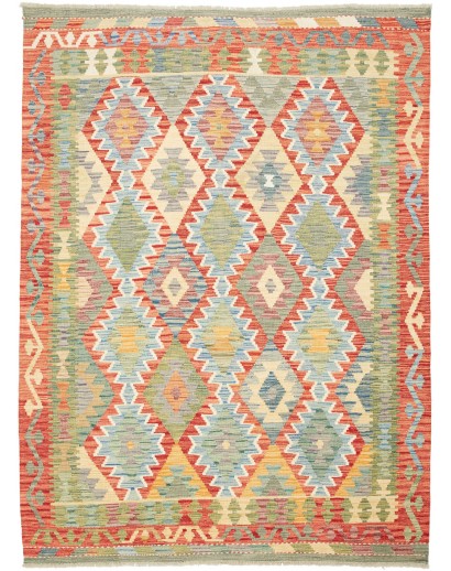 Tappeto Kilim Afghanistan marrone beige 159x214