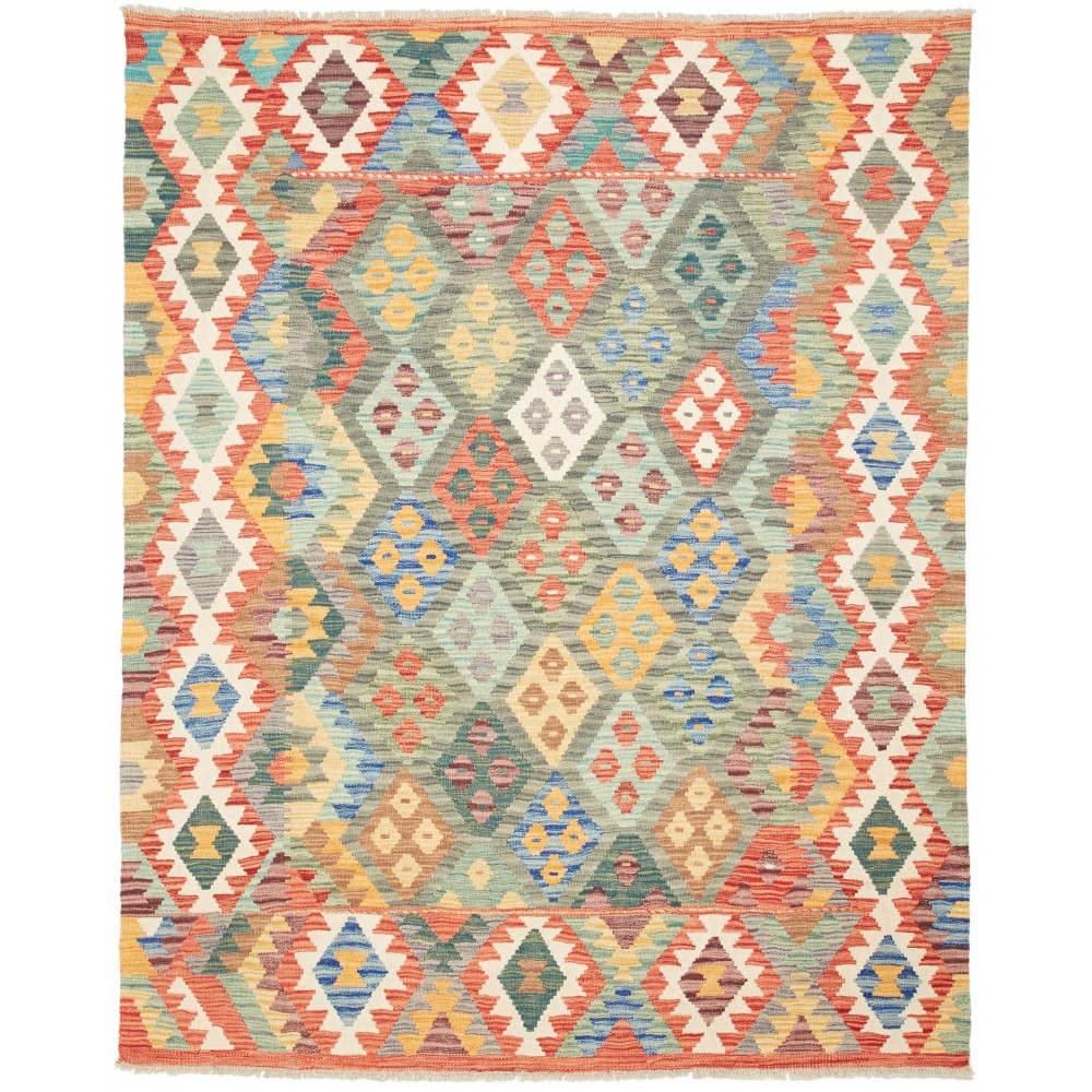 Tappeto Kilim Afghanistan marrone 159x199