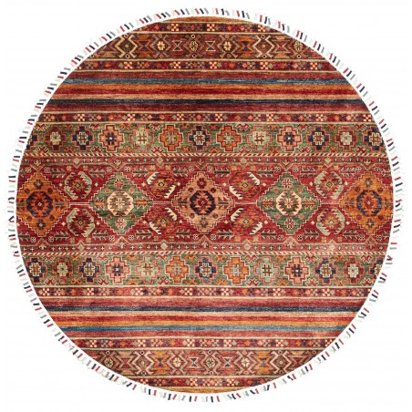 Tappeto Samarkand Pakistan marrone giallo 143x143
