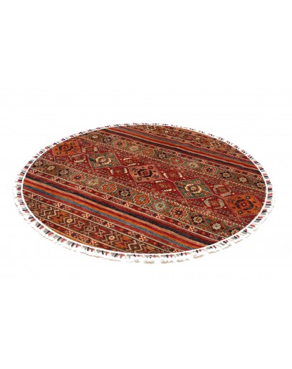 Tappeto Samarkand Pakistan marrone giallo 143x143