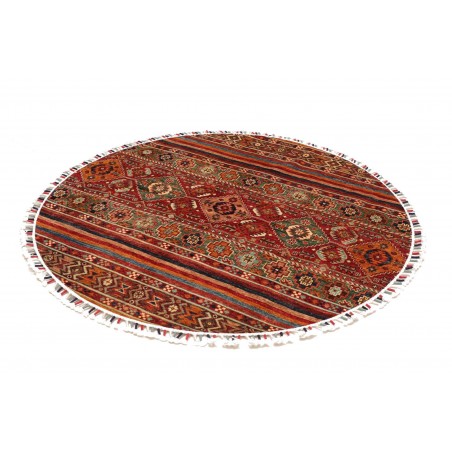 Tappeto Samarkand Pakistan marrone giallo 143x143