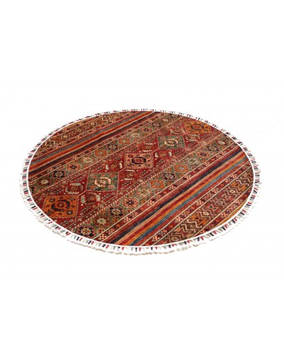 Tappeto Samarkand Pakistan marrone giallo 143x143