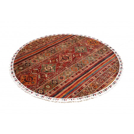 Tappeto Samarkand Pakistan marrone giallo 143x143