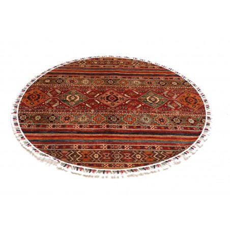 Tappeto Samarkand Pakistan marrone giallo 143x143